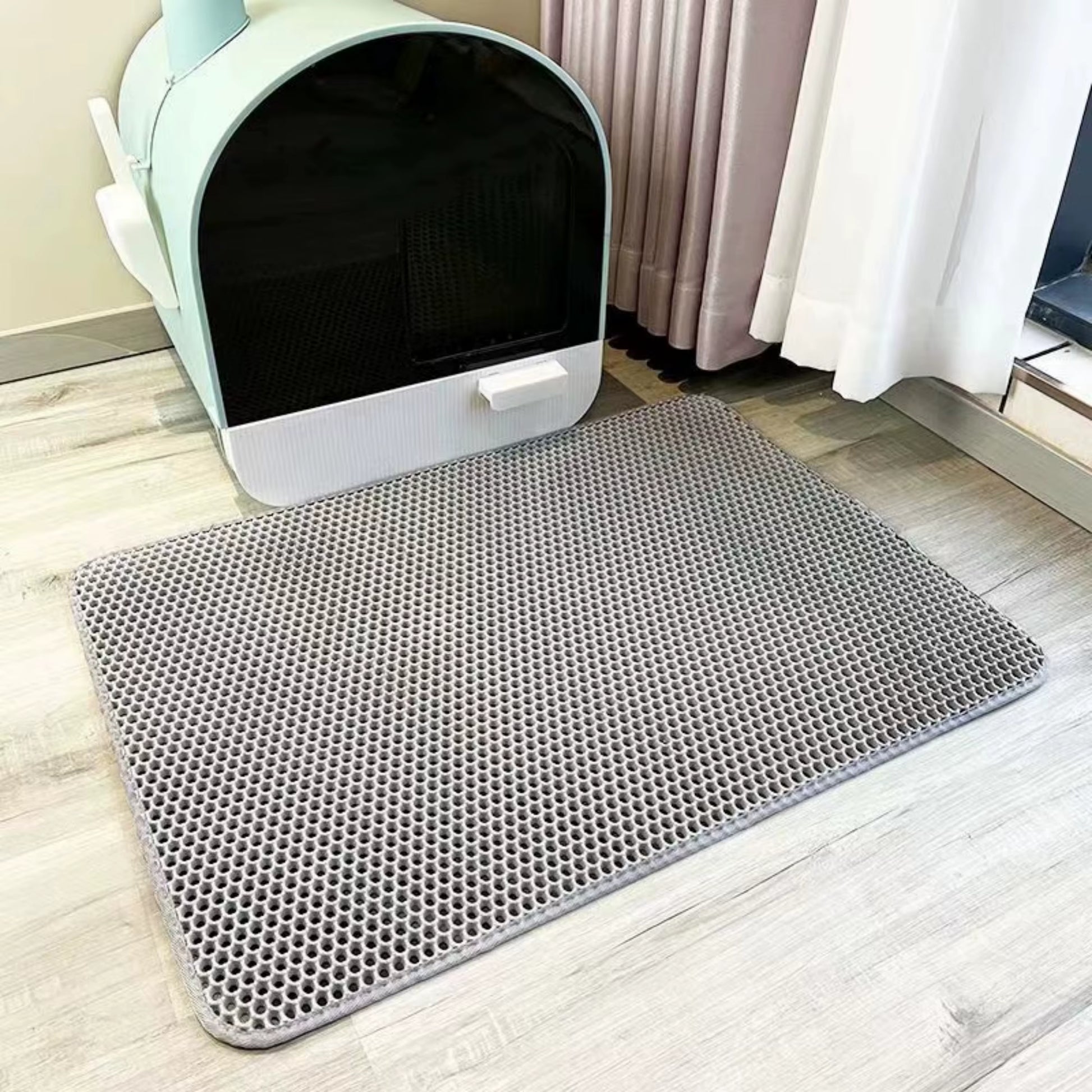 Large Size Cat Litter Mat Waterproof Double Layer Cat Litter Trapping Pet Litter Box Mat Clean Pad Products for Cats Accessories