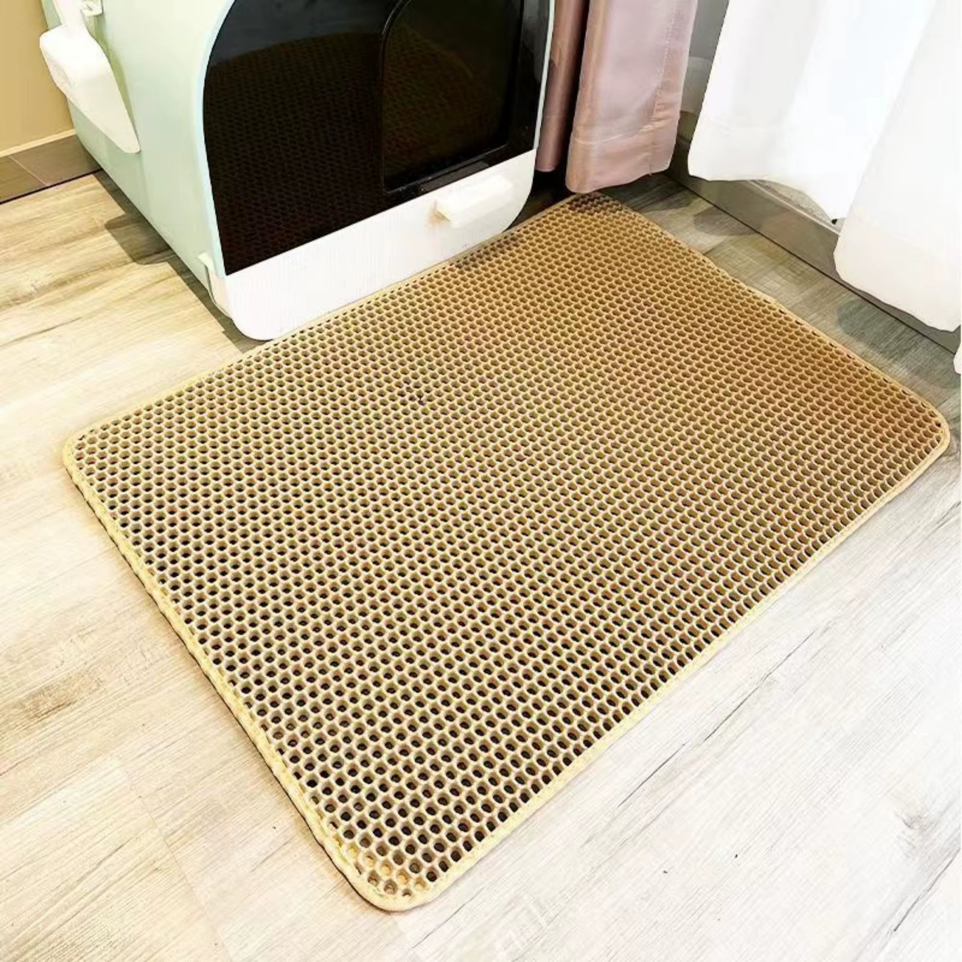 Large Size Cat Litter Mat Waterproof Double Layer Cat Litter Trapping Pet Litter Box Mat Clean Pad Products for Cats Accessories